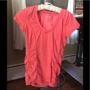 Zella Ruched sides Short Sleeve Tee Small
